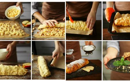 Strudel jabłkowy w cieście francuskim: przepis na pyszne ciasto na święta i nie tylko!